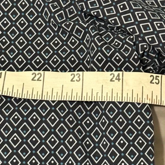 Mizzen Main Leeward XXL Trim Navy Diamond Print Dress Shirt Men